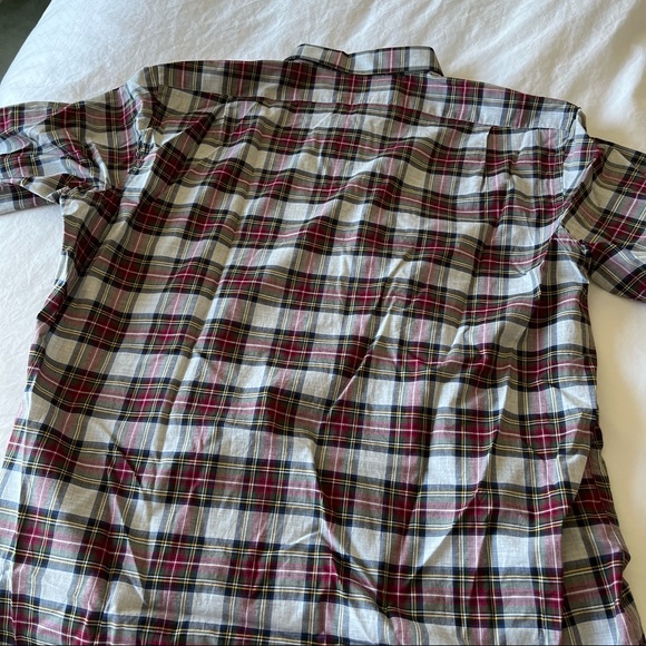 LINCS new 100% cotton plaid casual button down shirt - Picture 4 of 5